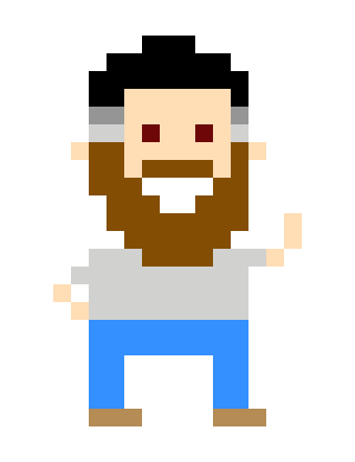 Animated figure walking